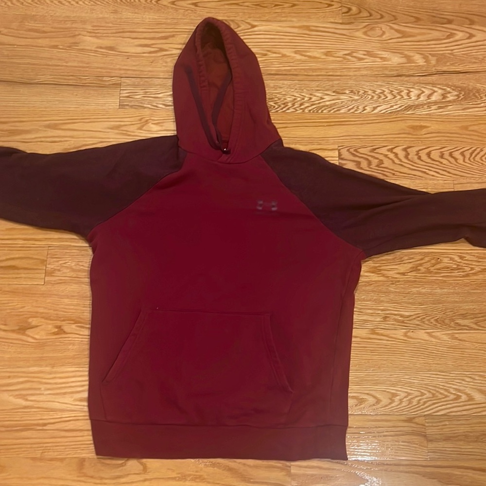Soft red Under Armor hoodie